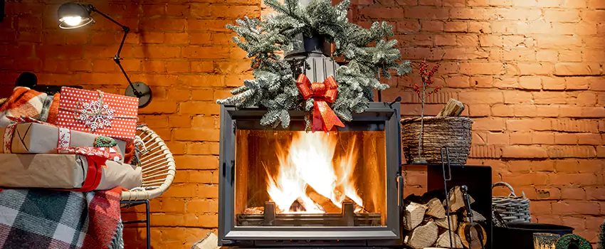 Travis Industries Linear Gas Fireplace Installation in Alton, Illinois