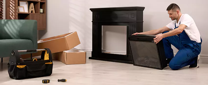Old Rusted Metal Fireplace Repair And Replacement in Alton, IL